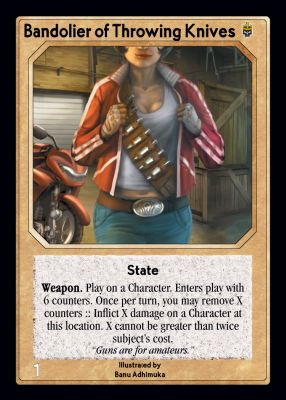 Bandolier of Throwing Knives