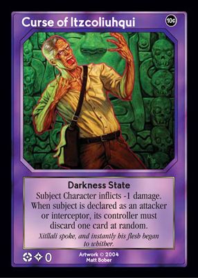 Curse of Itzcoliuhqui Curse of Itzcoliuhqui