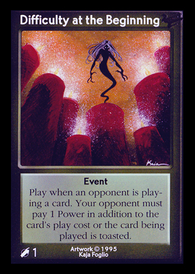 Difficulty at the Beginning