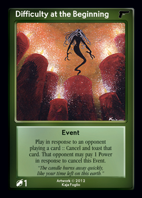 Difficulty at the Beginning Difficulty at the Beginning