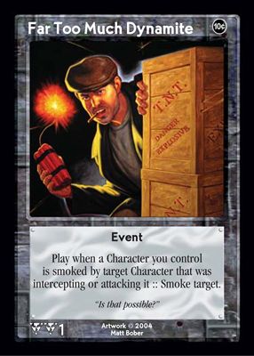 Far Too Much Dynamite Far Too Much Dynamite