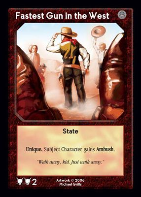 Fastest Gun in the West Fastest Gun in the West