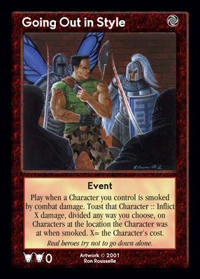 Going Out in Style Going Out in Style