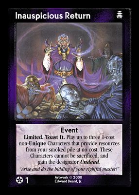 Inauspicious Return