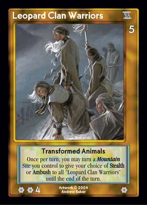 Leopard Clan Warriors Leopard Clan Warriors