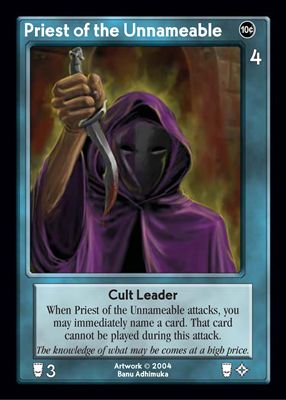 Priest of the Unnameable Priest of the Unnameable