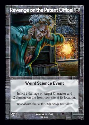 Revenge on the Patent Office! Revenge on the Patent Office!