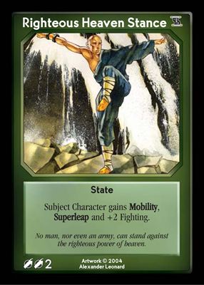 Righteous Heaven Stance Righteous Heaven Stance