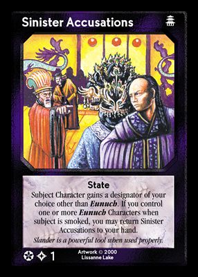 Sinister Accusations Sinister Accusations