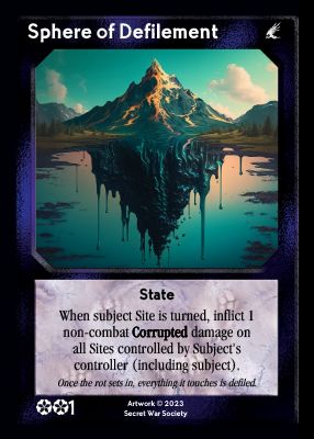 Sphere of Defilement Sphere of Defilement