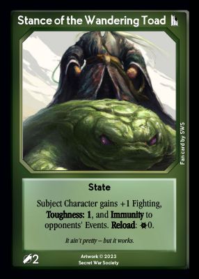 Stance of the Wandering Toad Stance of the Wandering Toad