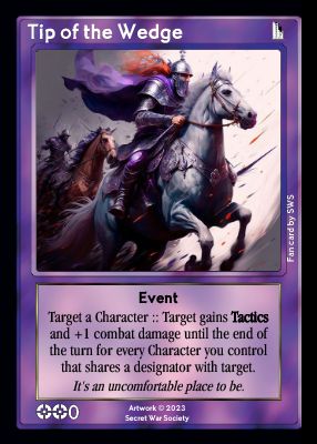 Tip of the Wedge Tip of the Wedge