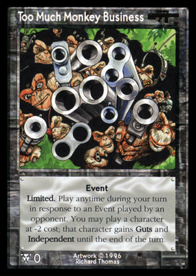 Too Much Monkey Business Too Much Monkey Business