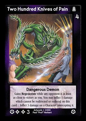 Two Hundred Knives of Pain