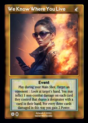 We Know Where You Live